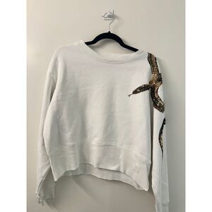 All Saints | Snake Detail Cropped Sweatshirt